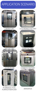 새로운 맞춤형 스테인레스 스틸 304 클린룸 패스 박스 항균 내마모성 인테리어 푸시 풀 도어 <span class=keywords><strong>HEPA</strong></span> 필터 99.99% - Product Image 4