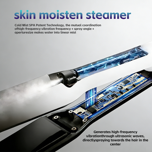 <span class=keywords><strong>Plancha</strong></span> de Pelo de Cerámica con Infrarrojos y Vapor, <span class=keywords><strong>Plancha</strong></span> de Peinado Multiusos con Terapia de Luz Roja para un Estilo Rápido y Duradero - Product Image 4
