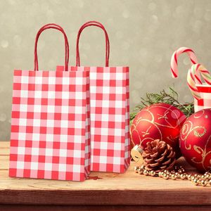 Bolsa de Papel Rosa de la Serie Gingham, Práctica para Fiestas, Celebraciones, Decoración, Uso Diario, <span class=keywords><strong>PartyMaker</strong></span> - Product Image 5