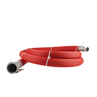 Tuyau d'aspiration flexible haute pression en TPU de 2,5 pouces avec raccord BSP Camlock pour évacuation d'eau, accessoire pour équipement de lutte contre l'incendie