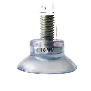 10 ganchos de succión 34mm/37mm/50mm ventosas de almohadilla transparente tornillo de pulgar de plástico - Product Image 1