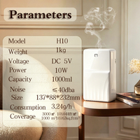 Diffuseur d'arômes électrique sans eau de 950 ml, alimenté par batterie, avec contrôle par application, purificateur d'air en plastique pour usage domestique