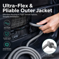 Kabel Speaker Recoil SW11C16-20 20ft 16 Gauge 11 Konduktor OFC untuk Sistem Audio Mobil - 5 Pasang + Kabel Pengaktif Jarak Jauh