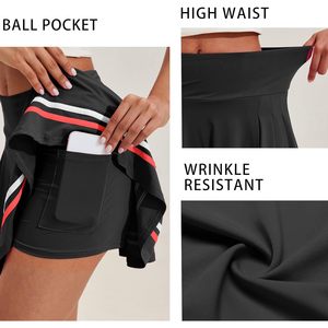 FOXA Pleated Tennis <b>Skirt</b> Women's Athletic Golf Skort Built-in Shorts Quick Dry Activewear Workout Running Mini <b>Skirt</b> - Product Image 4
