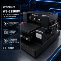 Imprimante UV DTF A3 Plus à poudre d'or pour autocollants personnalisés, souvenirs de mariage, tête XP600, imprimante UV 2 en 1, livraison DDP mondiale