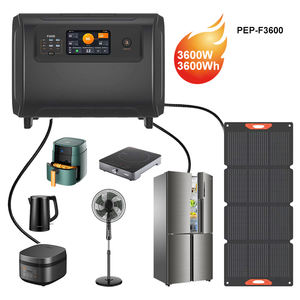 Estación de Energía Portátil LiFePO4 al por Mayor con MPPT 3600W 3600Wh, Onda Sinusoidal Pura, PD 100W, Ruedas y Enchufe Universal - Product Image 1