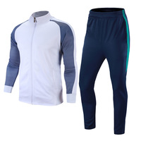 Ensemble de survêtement de football 21 pièces pour homme – Veste zippée et pantalon de jogging – Tenue de sport complète