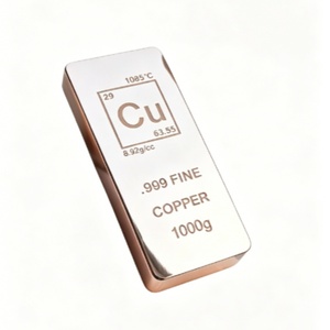 Copper Bar Investment Copper Bar 1KG 999 High Purity for Collection & <b>Storage</b> 1kg 99.9% Pure Custom <b>Weight</b> Investment Copper Bar - Product Image 1