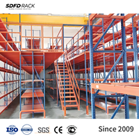 Solution de plancher et de rayonnage industriels SDFD pour l'extension de capacité d'entrepôt