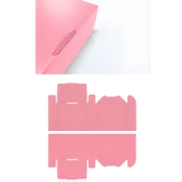 Caja de Envío de Cartón Ecológica con Forma de Avión y Logotipo Personalizado, Impresión en Color Rosa, Caja de Regalo Personalizada, Caja de Cartón Corrugado para Envíos