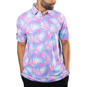 Polo de Golf Transpirable de Alta Calidad que Absorbe la Humedad, Diseño Personalizado, Impresión por Sublimación Completa - Product Image 1