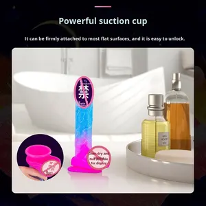 Maßgefertigter Flüssigsilikon Realistischer <span class=keywords><strong>Dildo</strong></span> Penis Weiches Fleischähnliches Lebensechtes Sexspielzeug Hochwertige Simulation Sternenhimmel Für Frauen Hergestellt in Guangdong - Product Image 2