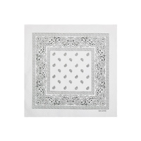 Bandana Imprimé Paisley Double Face 100 % Coton, Foulard