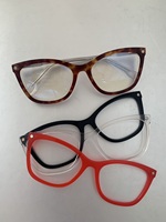 Lunettes interchangeables en acétate, montures optiques, verres