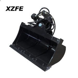 Benna Idraulica Inclinabile per Mini Escavatore 1.5t 2.5t 3.0t, Benna Inclinabile per Fango, Benne per Pulizia di Fossi in Pendenza - Product Image 1