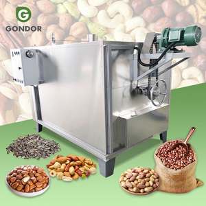 Machine de torréfaction automatique à tambour pour arachides, graines de soja, noix de palme et autres petites graines, avec décortiqueuse intégrée - Product Image 1