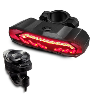 Rear Light Alarm Waterproof Rechargeable Scooter Bike Turn Signal <b>Lamp</b> Auto Light - Product Image 6