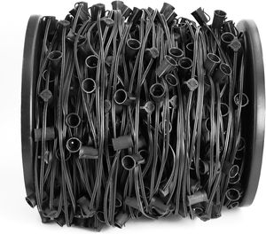 500ft Spt-1 <strong>C9</strong> LED Stringer <strong>Light</strong> Spt-2 Christmas 500pcs E17 Base Sockets 12inch Spacing Outdoor Spool Decoration <strong>Light</strong> <strong>String</strong> - Product Image 5