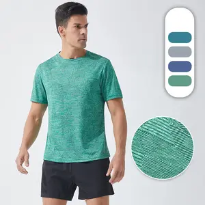 Wholesale Custom Men Summer Fitness Wear T-Shirt For Men Casual Quick Dry Gym Athletic Sports Printed T-Shirt For Men Fashion T-
