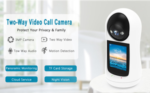 Icsee 2MP trực quan cuộc gọi video <span class=keywords><strong>Camera</strong></span> không dây phát hiện khóc bé Màn hình Alexa an ninh <span class=keywords><strong>Camera</strong></span> nhà với Thông Minh trợ lý giọng nói - Product Image 3