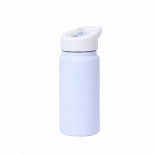 Envío Gratis, 25 Piezas/Caja, 14 oz, Botella Deportiva Ecológica Blanca para Niños, Estudiantes, para Beber Directamente, Sublimable - Product Image 3