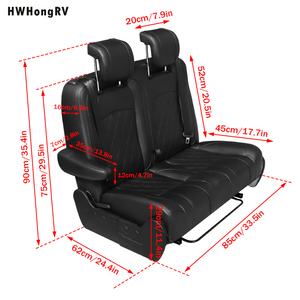Asiento de RV multifuncional HWHongRV | El respaldo reclinable se convierte en CAMA | Cojín y respaldo de doble cara para extensión de cama - Product Image 5