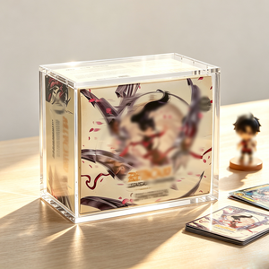 Boîte de rangement et de présentation en acrylique pour cartes à collectionner <span class=keywords><strong>LOL</strong></span> Riftbound Origins, avec couvercle magnétique, résistante aux UV, pour boosters - Product Image 3