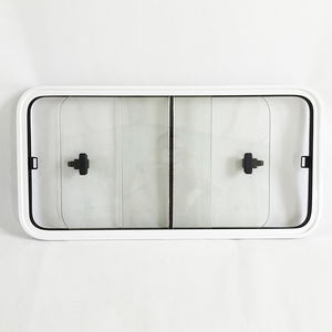 Ventana corredera para vehículos, ventana deslizante de fábrica con fram, color blanco lechoso - Product Image 1