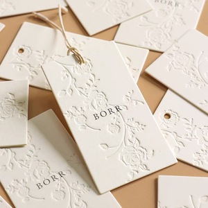 Custom Seed <strong>Paper</strong> Hang Tags <strong>Plantable</strong> Clothing Labels Eco Garment Swing Tags Sustainable Apparel Brand Labels - Product Image 1