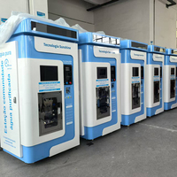Máquina expendedora de agua RO de alta capacidad 1000GPD para gasolineras y lavaderos de autos con gabinete resistente a la intemperie