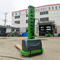 Pengangkat Pallet Semi Elektrik & Full Elektrik 500kg dengan Panjang Garpu 1150mm, Semi Self Stacker untuk Penggunaan Dalam & Luar Ruangan, Pengiriman Cepat