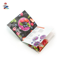 Brochure personnalisée en papier kraft/offset couché brillant, reliure agrafée, impression 3D en relief, estampage à chaud UV