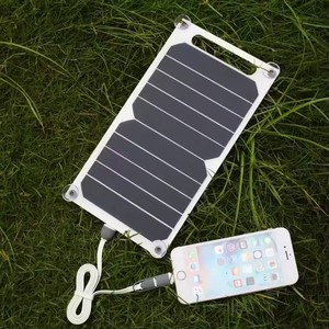 Le panneau solaire flexible 5W 24% V USB de cellules de Sunpower d'efficacité du poids léger 5.5 a produit le chargeur de téléphone portable haut efficace - Product Image 2