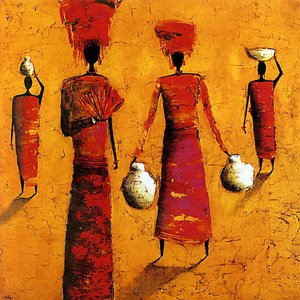 <span class=keywords><strong>Pintura</strong></span> <span class=keywords><strong>de</strong></span> Alta Calidad <span class=keywords><strong>de</strong></span> Mujeres Negras Africanas Semidesnudas sobre Lienzo, Arte <span class=keywords><strong>de</strong></span> Pared Decorativo para el Hogar, Retrato en Lienzo - Product Image 4