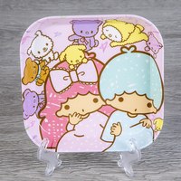 Assiettes carrées en mélamine personnalisables à imprimé animalier de dessin animé pour enfants, pour la maison, l'usage quotidien, les repas des enfants, les réunions de famille