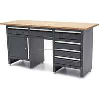 Armoire de garage extra-large, table de travail modulaire pour atelier, armoire à outils multifonctionnelle avec plateau en bois, établi OEM/OBM démontable