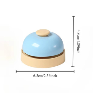 Anillo de Metal para bebé, campana de sonido, juguete para estímulo auditivo infantil, campana de escritorio colorida, juego de llamada, campana, anillo de invocación para mascotas, ayudas para niños - Product Image 6