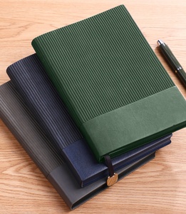 Chất lượng cao may ràng buộc da máy tính xách tay trường họp máy tính xách tay biểu tượng tùy chỉnh mềm da A5 Nhật Ký máy tính xách tay - Product Image 6