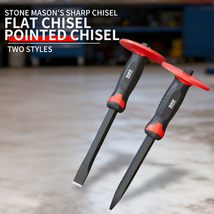 Инструмент для резьбы по камню, стальное двухцветное долото для деревообработки 300*25 мм, ручной инструмент для резки и гравировки камня - Product Image 4