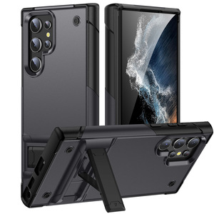 Funda de teléfono con soporte de anillo abatible para PC de TPU de Color puro de lujo para Samsung Galaxy S25 Ultra 24FE <span class=keywords><strong>23</strong></span> 22 21Plus - Product Image 4