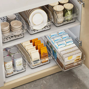 Wholesale Refrigerator Organizer Bins Fridge Organizers and <b>Storage</b> Containers for Fruit <b>Vegetable</b> Food Drinks - Product Image 3