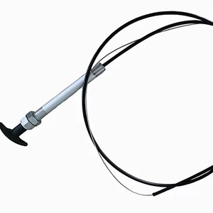 Mechanical Control Flexible Shaft With Black T Handle 1x1.0 Mm PVC Jacket IP44 For Buses <b>Coaches</b> Trucks - Product Image 1