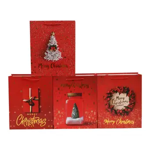 Cadeau Tas Winkelcentrum Supermarkt Retail Tassen Kerst Chocolade Snoep Kraftpapier Voor Decoratie