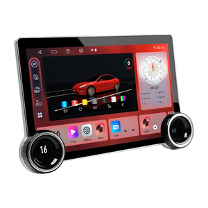 듀얼 노브 안드로이드 AI 카 플레이어 2 Din 라디오 내장 GPS DSP USB 2K BT FM 헤드 유닛 카 DVD 플레이어 안드로이드 - Product Image 1