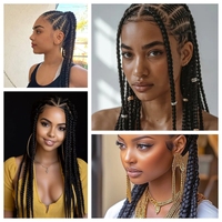 Extensions de cheveux synthétiques tressés Jumbo de 165g, 82 pouces, à trame unique, pour tresses ultra Yaki