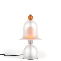 Lampe de table LED moderne en verre givré fait main en forme de cloche pour la maison, la villa, l'hôtel, la chambre à coucher, le salon