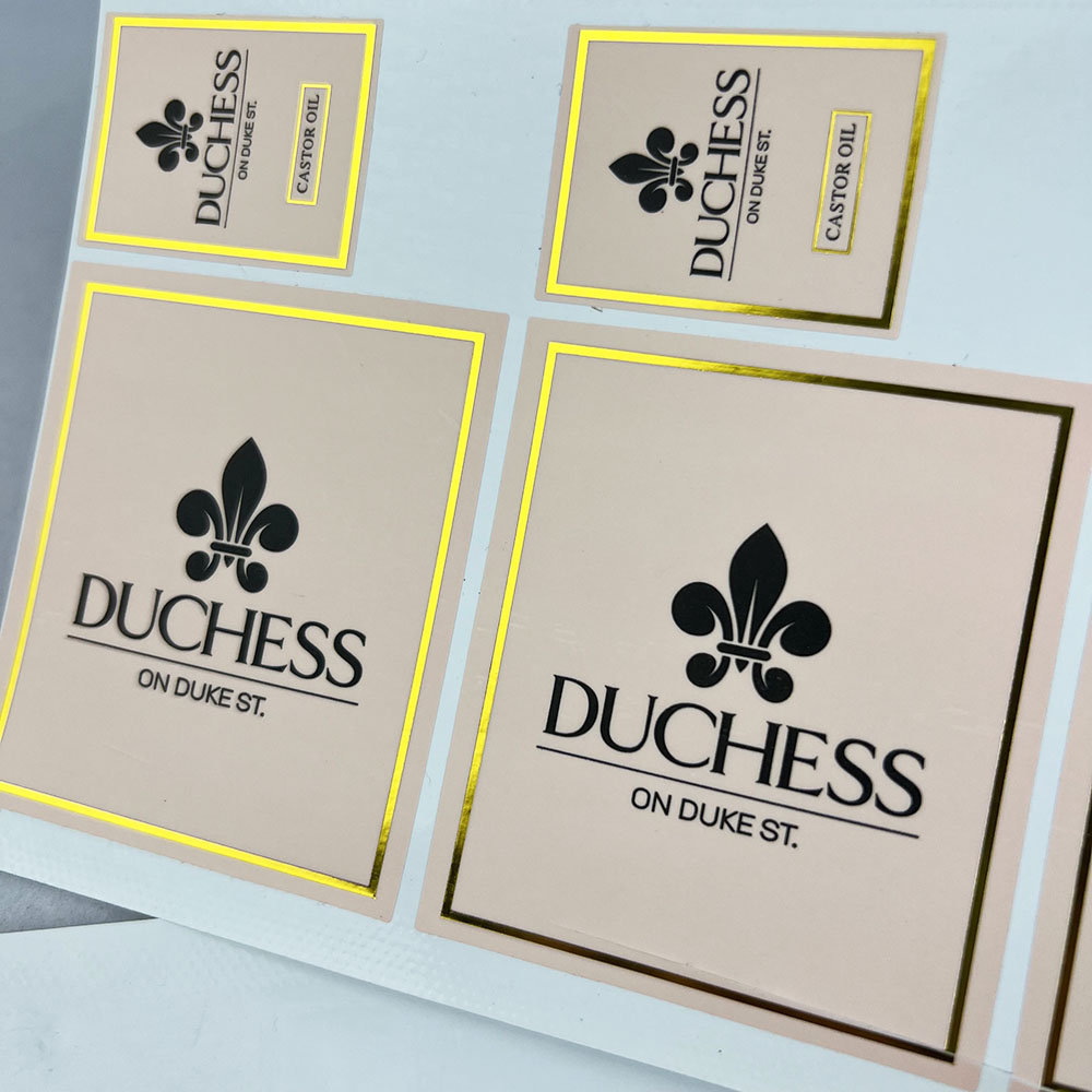 Custom Stickers for Packing Label 2024 Hot Selling Cosmetics Label High Quality Adhesive Waterproof Logo Label PVC