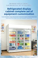 Réfrigérateur commercial vertical pour boissons, avec porte vitrée, pour supermarché et restaurant, pour la présentation de bouteilles de bière