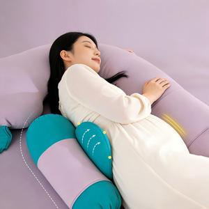 Almohada <span class=keywords><strong>de</strong></span> Maternidad en Forma <span class=keywords><strong>de</strong></span> G, Soporte Corporal Completo con Soporte para el Vientre, Juego <span class=keywords><strong>de</strong></span> Almohadas OEM ODM, Almohada <span class=keywords><strong>de</strong></span> <span class=keywords><strong>Embarazo</strong></span> Suave y Cómoda para Mujeres Embarazadas - Product Image 2