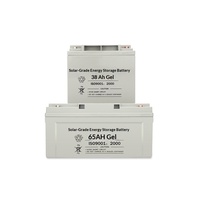 Batterie au gel scellée sans entretien à décharge profonde de qualité solaire 12V 65Ah 100Ah 120Ah 150Ah haute capacité pour voiturettes de golf